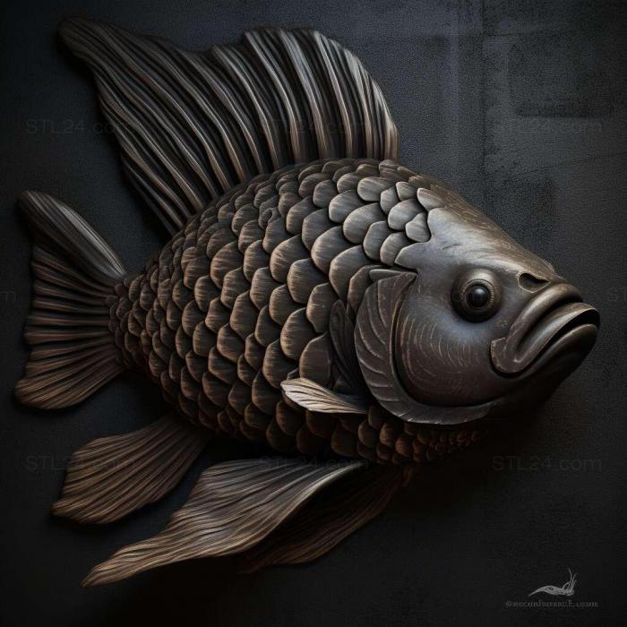 Black barbus fish 4