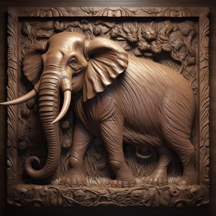 Nature and animals (st Mammoth Luba famous animal 3, NATURE_4511) 3D models for cnc