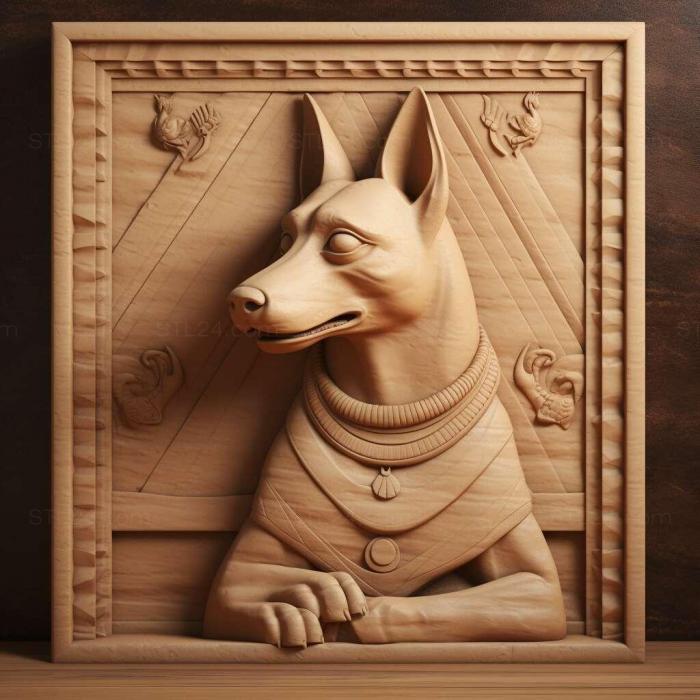 Nature and animals (st Pharaoh s dog 2, NATURE_4518) 3D models for cnc