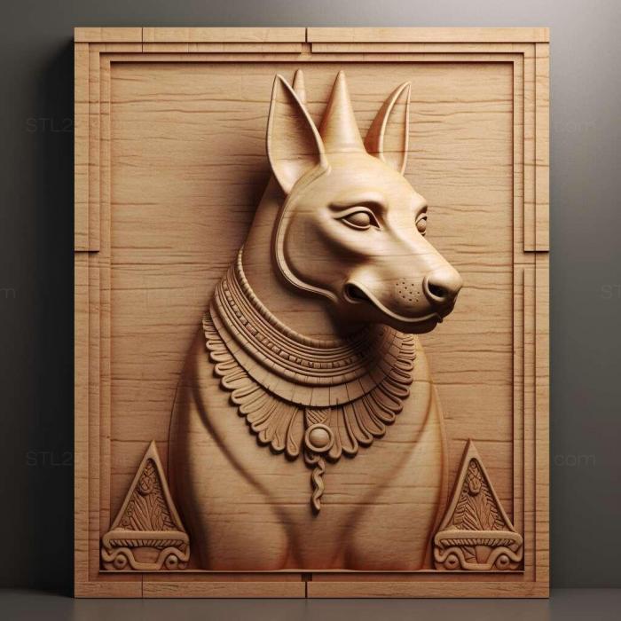 Nature and animals (st Pharaoh s dog 3, NATURE_4519) 3D models for cnc