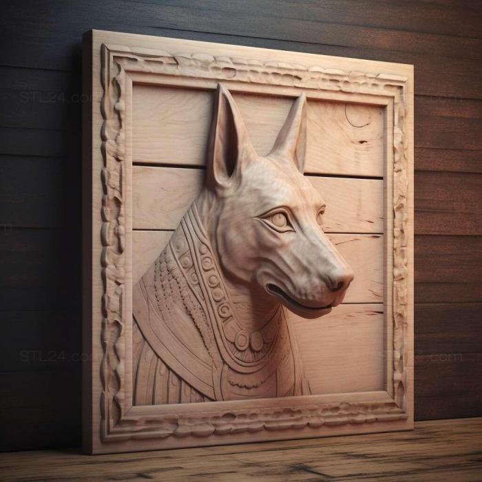Nature and animals (st Pharaoh s dog 4, NATURE_4520) 3D models for cnc