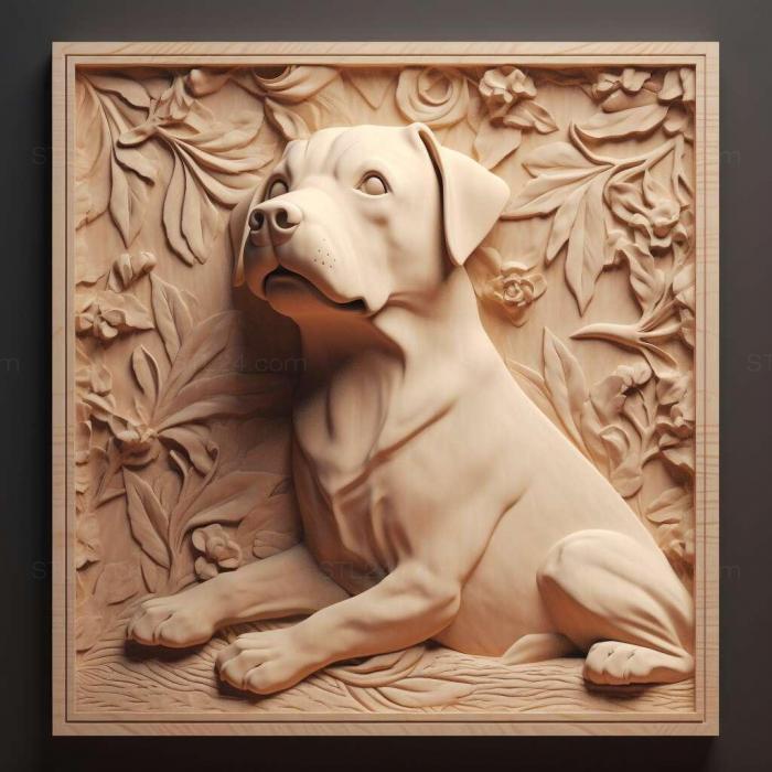 Nature and animals (Boy dog famous animal 1, NATURE_4553) 3D models for cnc