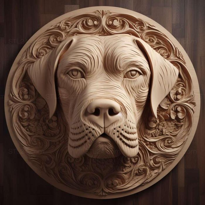 Nature and animals (American Bandog dog 2, NATURE_4578) 3D models for cnc