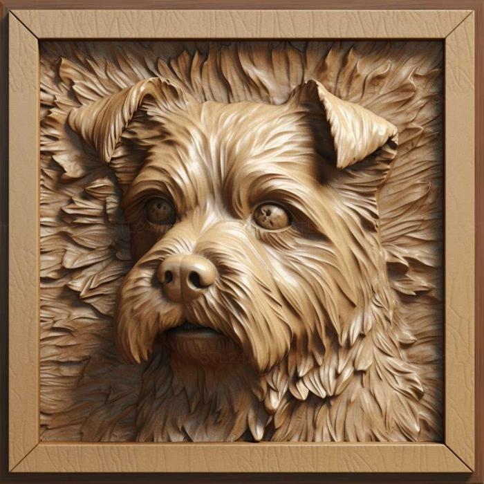 Nature and animals (Barney the dog famous animal 1, NATURE_4593) 3D models for cnc