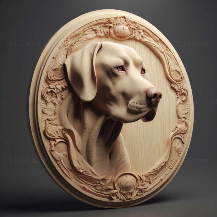 Nature and animals (Dash dog famous animal 2, NATURE_4618) 3D models for cnc
