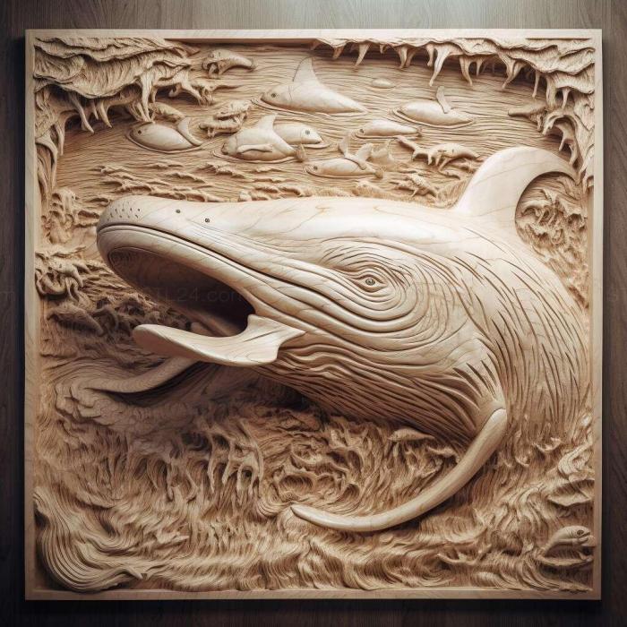 Знаменитое животное -кит Пятидесяти двух герц 3