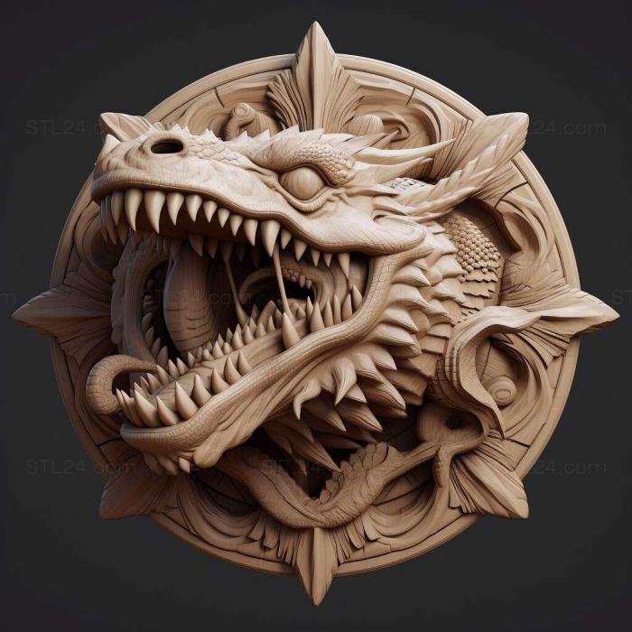 Nature and animals (Fangs for Nothin Fusube Gyms Dragons Fangfrom PokemonRE 1, NATURE_4725) 3D models for cnc