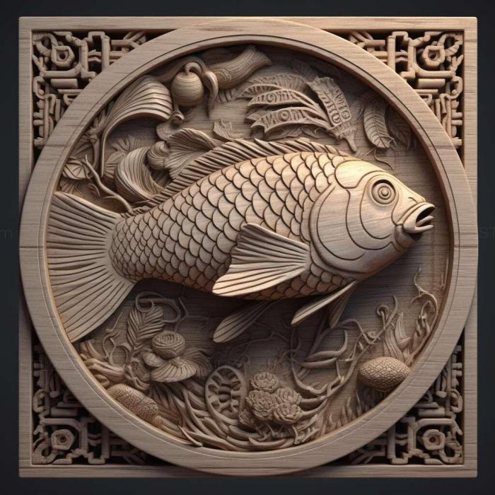 Nature and animals (st Nanjing fish fish 1, NATURE_4745) 3D models for cnc