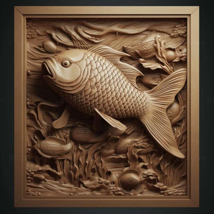 Nature and animals (st Nanjing fish fish 4, NATURE_4748) 3D models for cnc