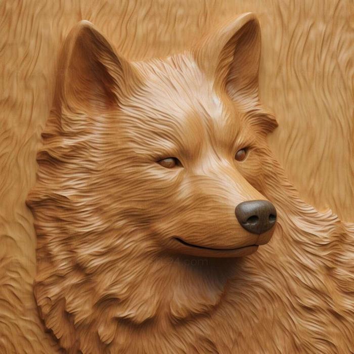 Nature and animals (Finnish Spitz dog 4, NATURE_4816) 3D models for cnc