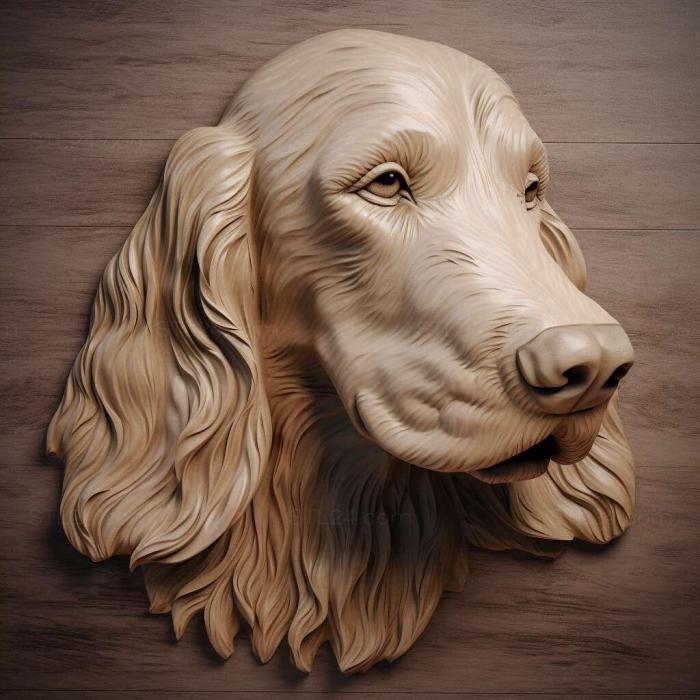 Nature and animals (Scottish Setter dog 4, NATURE_4824) 3D models for cnc