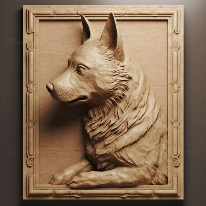 Nature and animals (st Swedish Valhund dog 3, NATURE_4847) 3D models for cnc