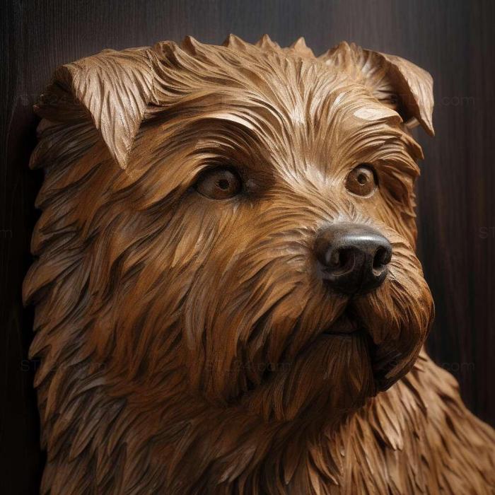 Nature and animals (Norfolk Terrier dog 3, NATURE_4859) 3D models for cnc
