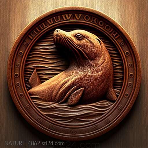 Nature and animals (st Hoover seal famous animal 2, NATURE_4862) 3D models for cnc