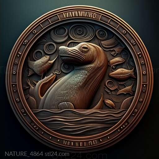 Nature and animals (st Hoover seal famous animal 4, NATURE_4864) 3D models for cnc