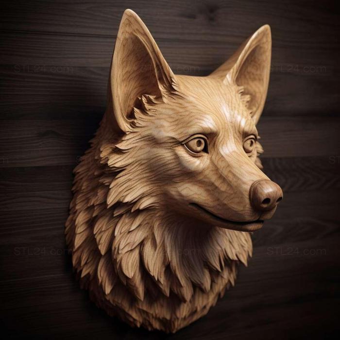 Nature and animals (Norwegian Lundehund dog 1, NATURE_4865) 3D models for cnc