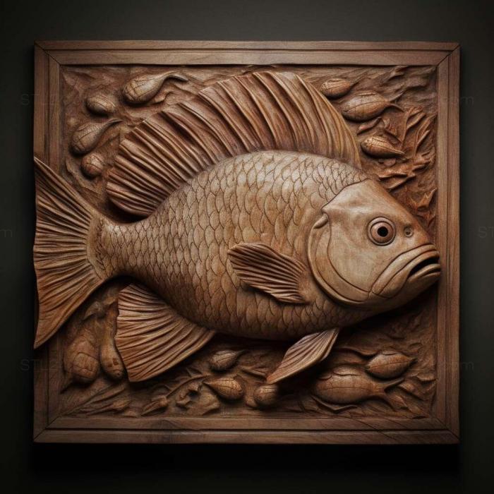 Nature and animals (st Pseudoancistra fish 2, NATURE_4874) 3D models for cnc