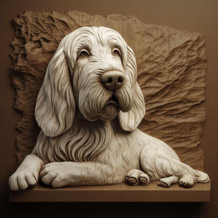 Nature and animals (st Vendee Basset Griffon dog 1, NATURE_4877) 3D models for cnc