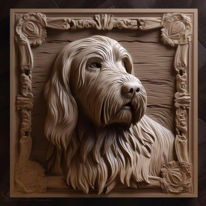 Nature and animals (st Vendee Basset Griffon dog 3, NATURE_4879) 3D models for cnc