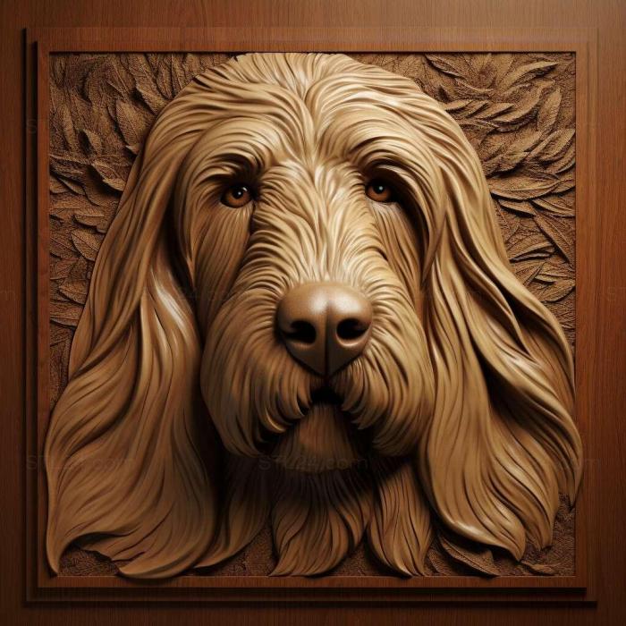 Nature and animals (st Vendee Basset Griffon dog 4, NATURE_4880) 3D models for cnc