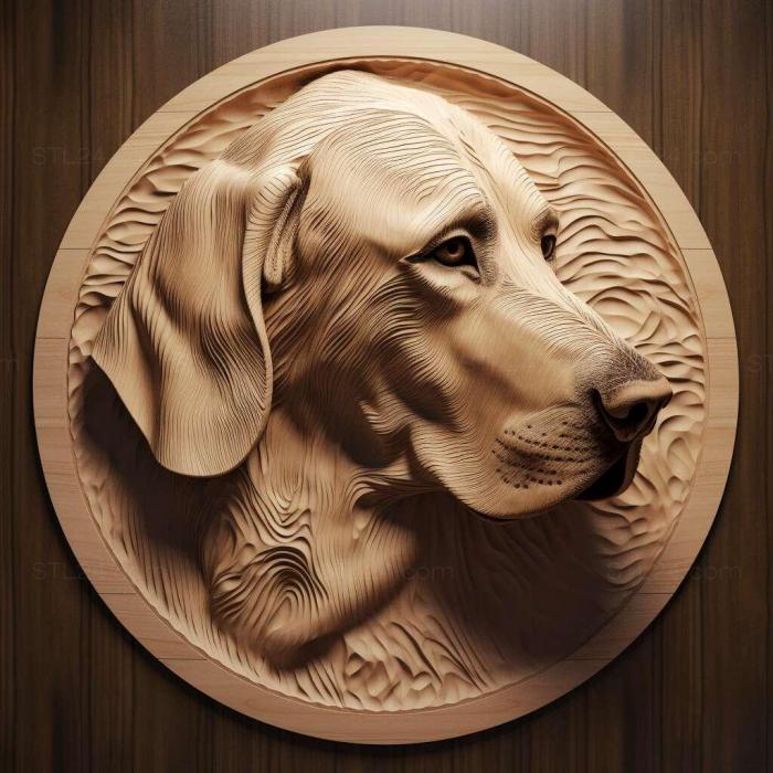 Nature and animals (st The Swiss Hound dog 4, NATURE_4884) 3D models for cnc