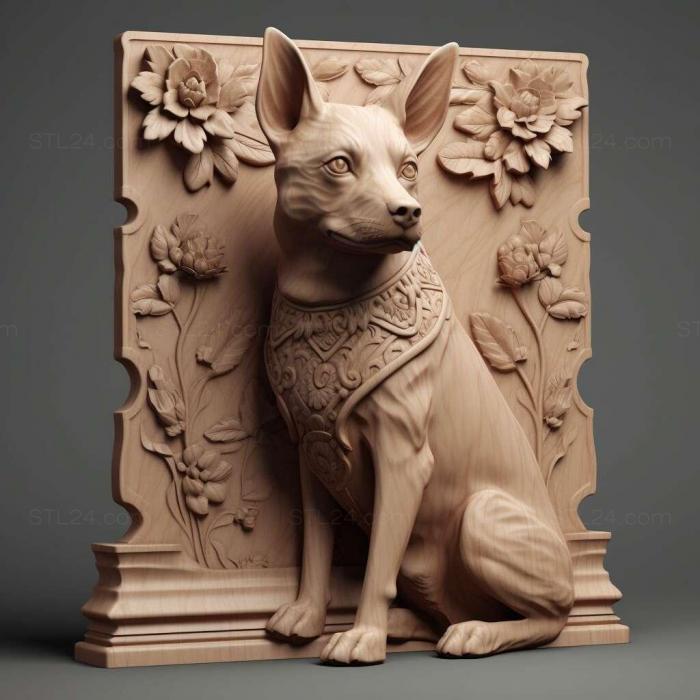 Nature and animals (Chinese Chongqing dog 2, NATURE_490) 3D models for cnc