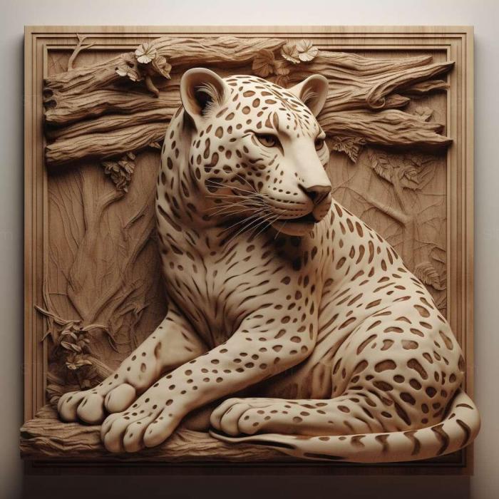 Nature and animals (st The Leopard of Rudraprayag famous animal 4, NATURE_5056) 3D models for cnc