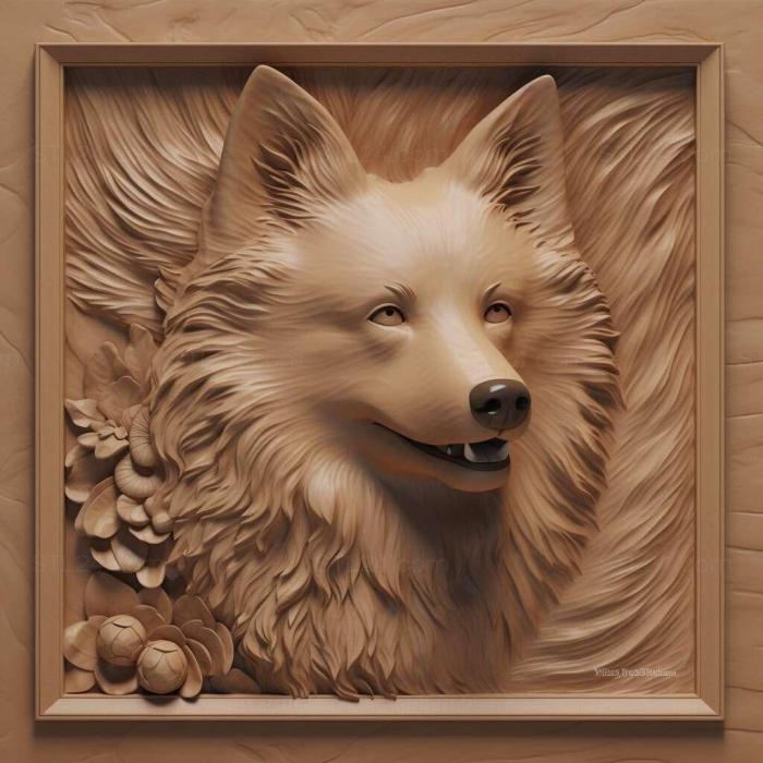 Nature and animals (st Icelandic dog 1, NATURE_5125) 3D models for cnc