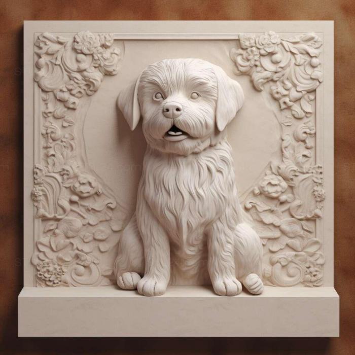 Nature and animals (st Havana Bichon dog 1, NATURE_5133) 3D models for cnc