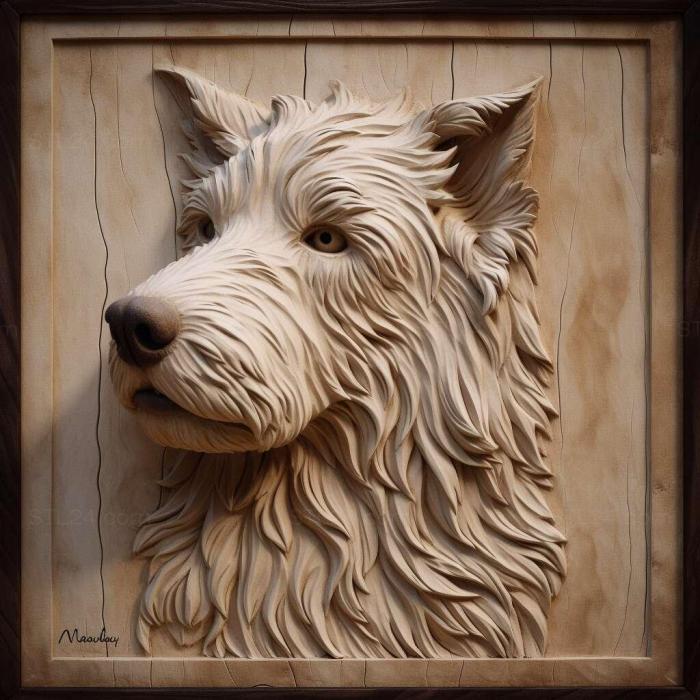 Nature and animals (st Maremmo Abruzzi Shepherd dog 1, NATURE_5221) 3D models for cnc