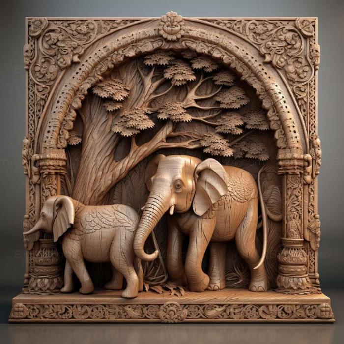 Nature and animals (st Abul Abbas elephant famous animal 4, NATURE_5228) 3D models for cnc