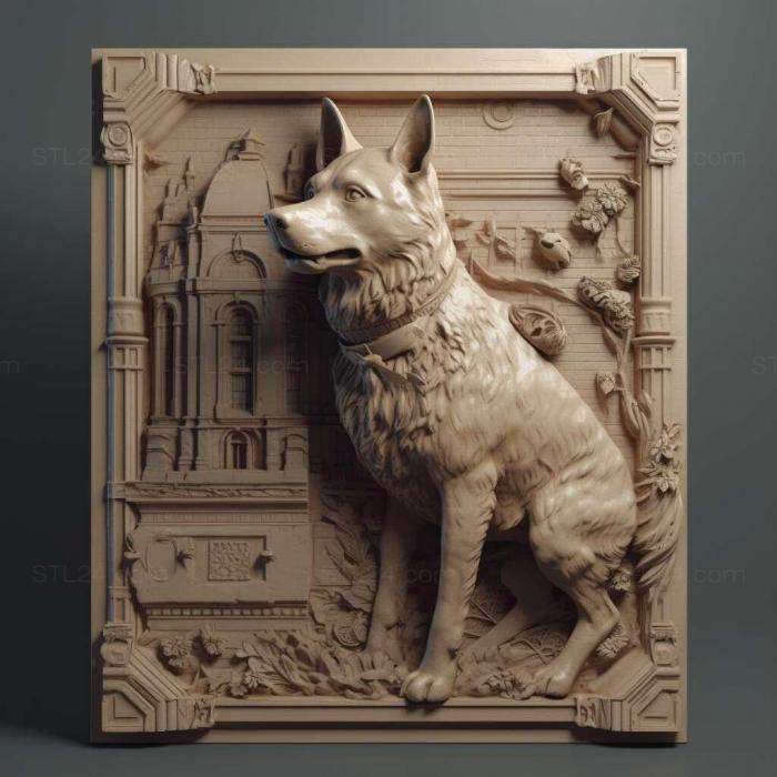 Nature and animals (Moscow Watchtower dog 4, NATURE_5256) 3D models for cnc
