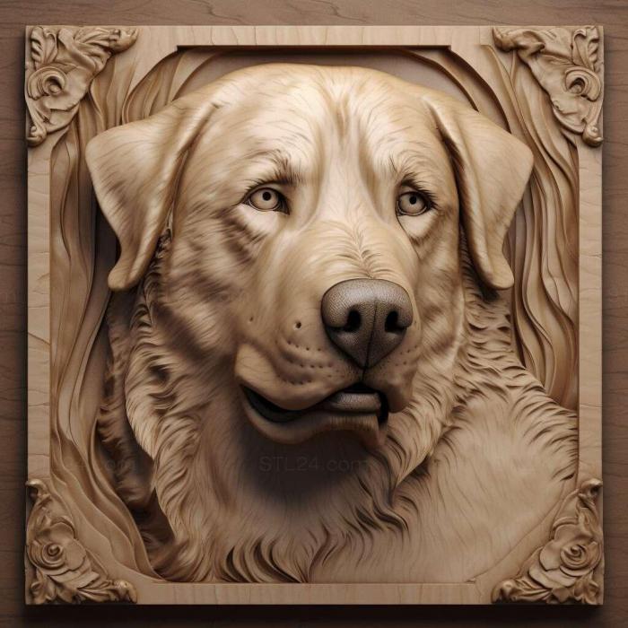 Nature and animals (Anatolian Shepherd dog 2, NATURE_5290) 3D models for cnc