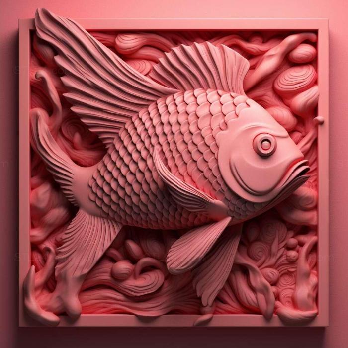 Розовая рыба мунхауз 3