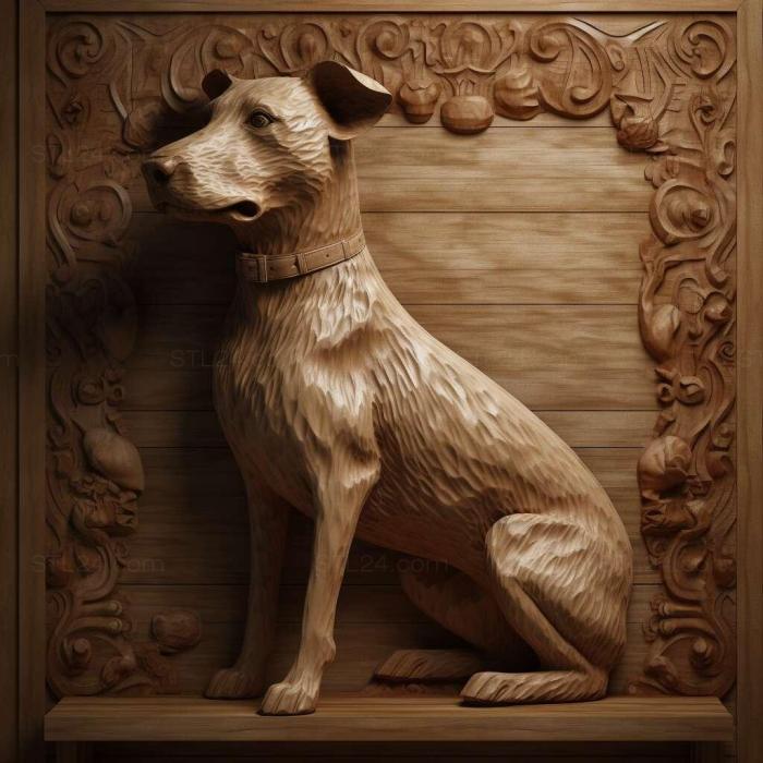 Природа и животные (Уругвайская собака Симаррон 3, NATURE_5327) 3D модель для ЧПУ станка