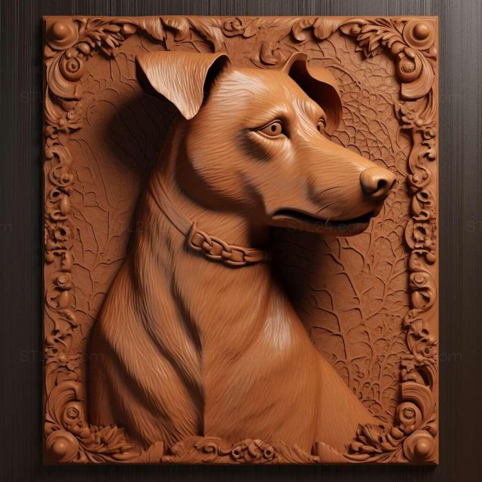 Nature and animals (st Africanis dog 3, NATURE_5359) 3D models for cnc