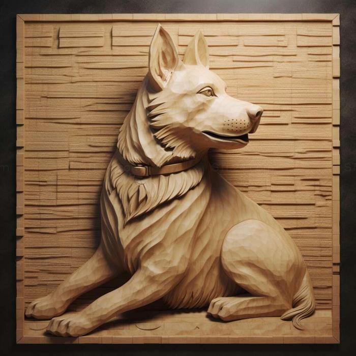 Nature and animals (Shikoku dog breed dog 3, NATURE_5363) 3D models for cnc