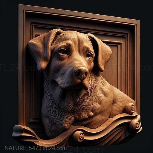 Nature and animals (st Pickles dog famous animal 1, NATURE_5473) 3D models for cnc