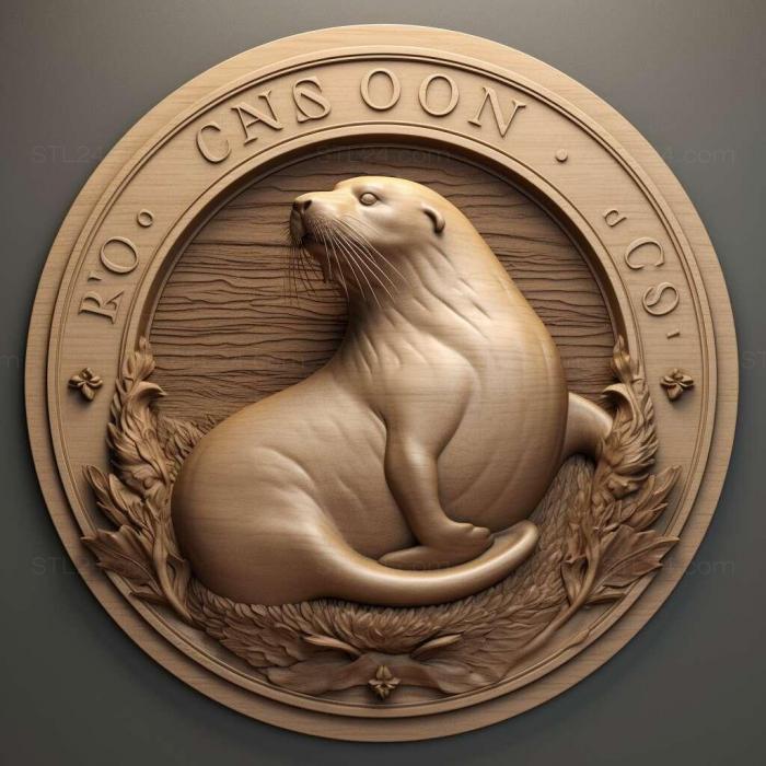 Nature and animals (Gaston seal famous animal 1, NATURE_5553) 3D models for cnc