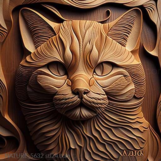 Nature and animals (st Maru cat famous animal 4, NATURE_5632) 3D models for cnc