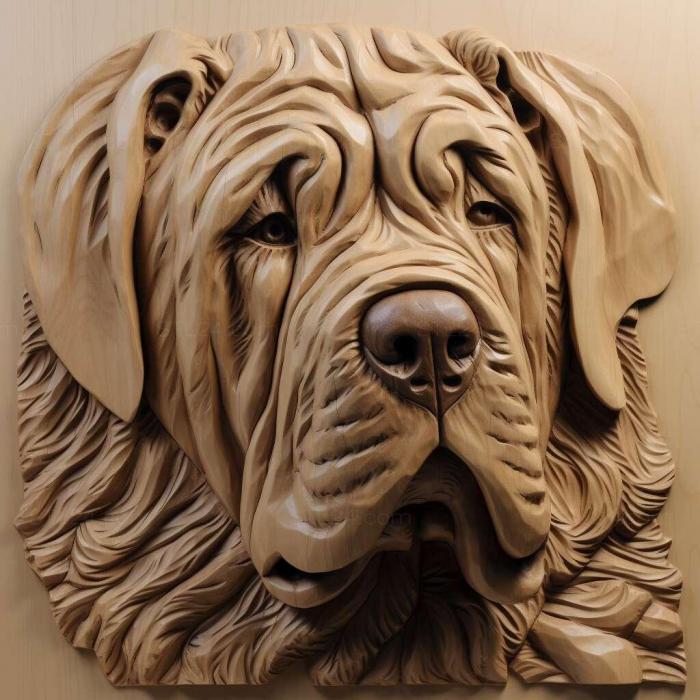 Nature and animals (st Spanish Mastiff dog 4, NATURE_5644) 3D models for cnc