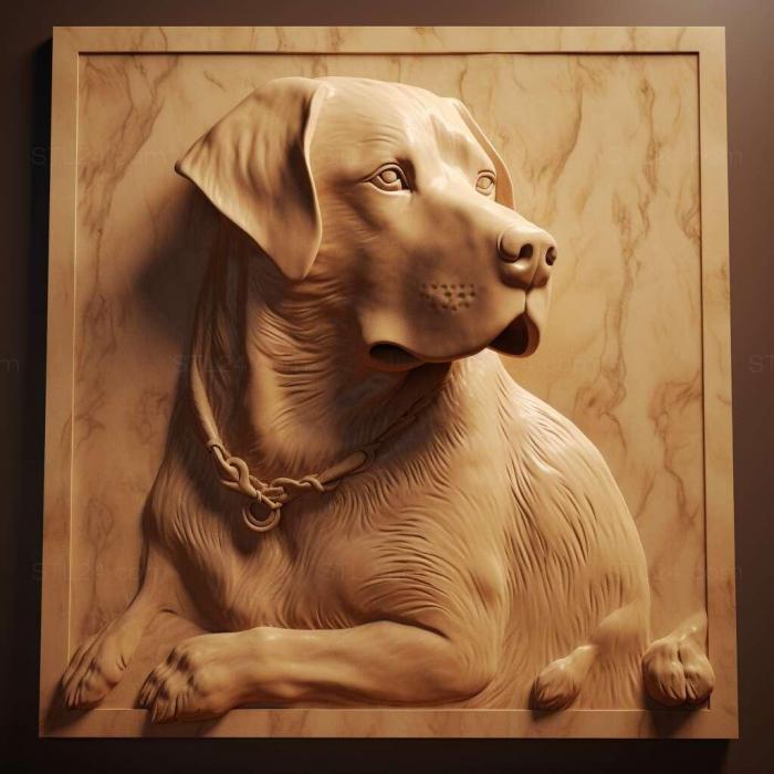 Nature and animals (Dina dog famous animal 3, NATURE_5707) 3D models for cnc