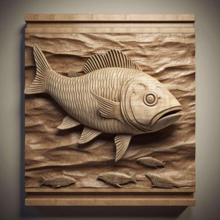 Nature and animals (st Striped tailed aphiosemion fish 2, NATURE_5710) 3D models for cnc