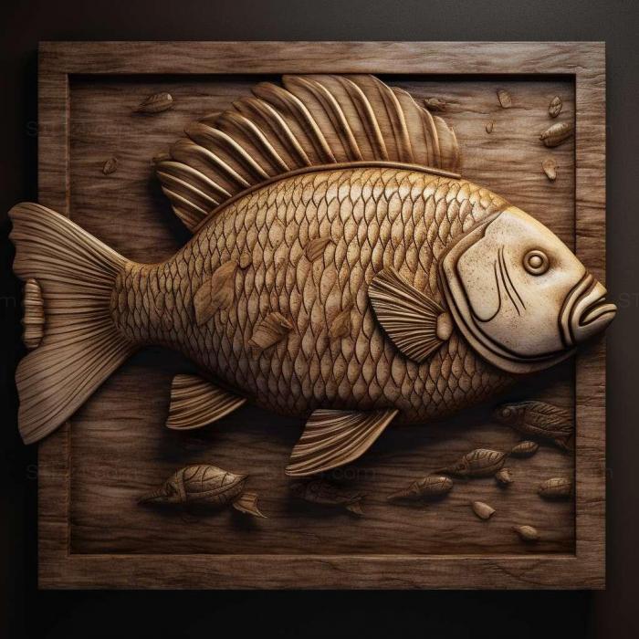 Nature and animals (st Striped tailed aphiosemion fish 4, NATURE_5712) 3D models for cnc