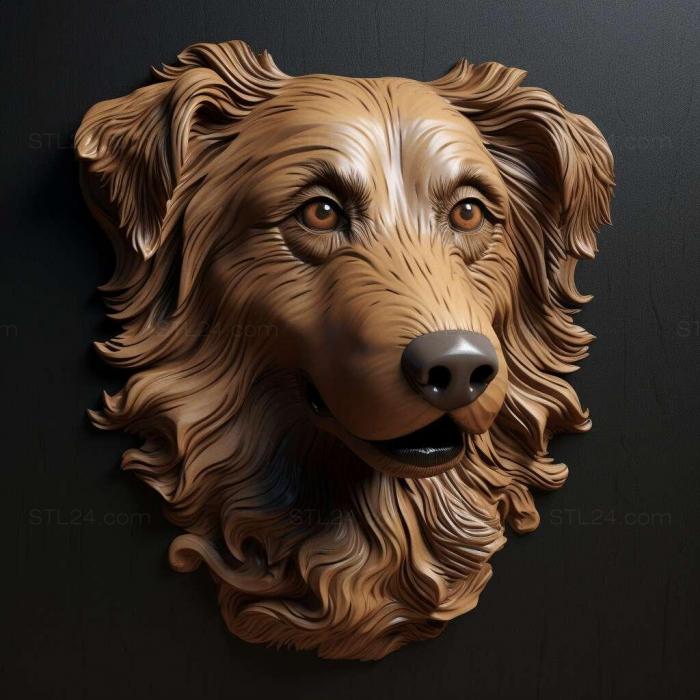Nature and animals (English Shepherd dog 3, NATURE_5719) 3D models for cnc