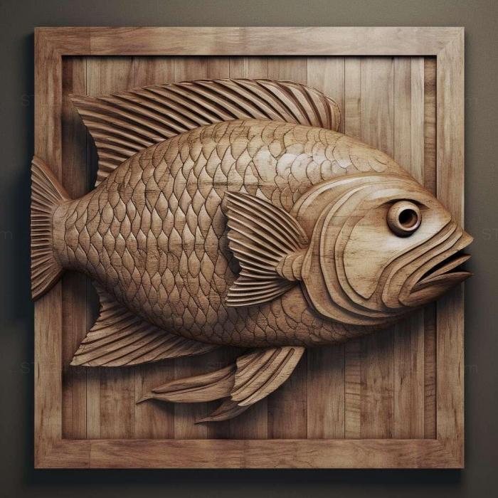 Nature and animals (Colombian hifessobricon fish 1, NATURE_5733) 3D models for cnc