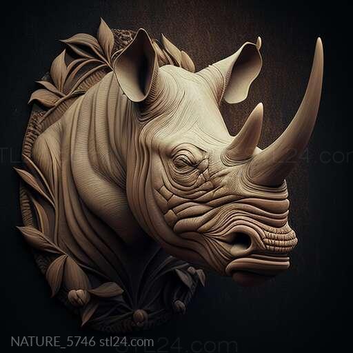 Природа и животные (Знаменитое животное святого Ангалифу 2, NATURE_5746) 3D модель для ЧПУ станка