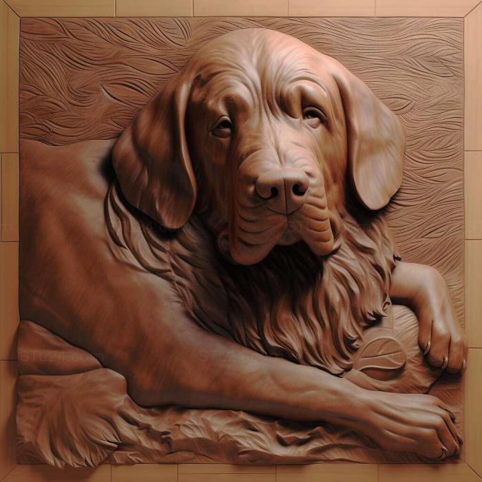 Nature and animals (st The Bernese Hound dog 2, NATURE_5798) 3D models for cnc