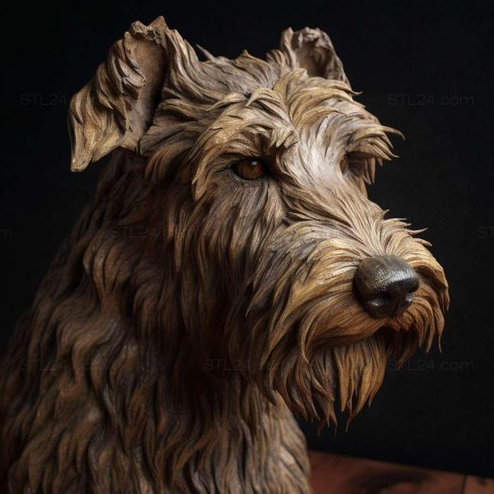 Nature and animals (Hungarian wire haired goat dog 3, NATURE_5875) 3D models for cnc