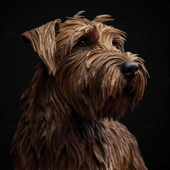 Nature and animals (Hungarian wire haired goat dog 4, NATURE_5876) 3D models for cnc